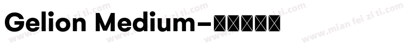 Gelion Medium字体转换